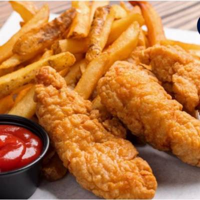 Kids Chicken Tenders & Chips (4pcs)