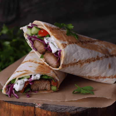 Lamb Shish Wrap